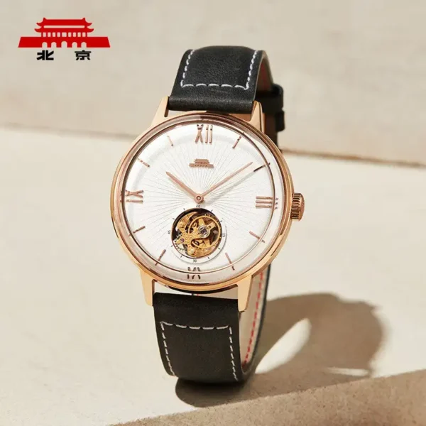 Beijing Bladelegant Tourbillon Watch Limited Edition 43mm mechanical man watch automatic leather men skeleton business watch