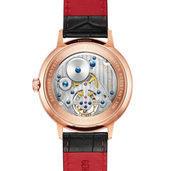 Beijing 60th Anniversary Special Color Edition 43mm tourbillon watch mechanical automatic leather man watch men stainless steel
