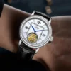Beijing Han Style Tourbillon Watch 40mm mechanical watch automatic leather band business man watch men casual simple watch