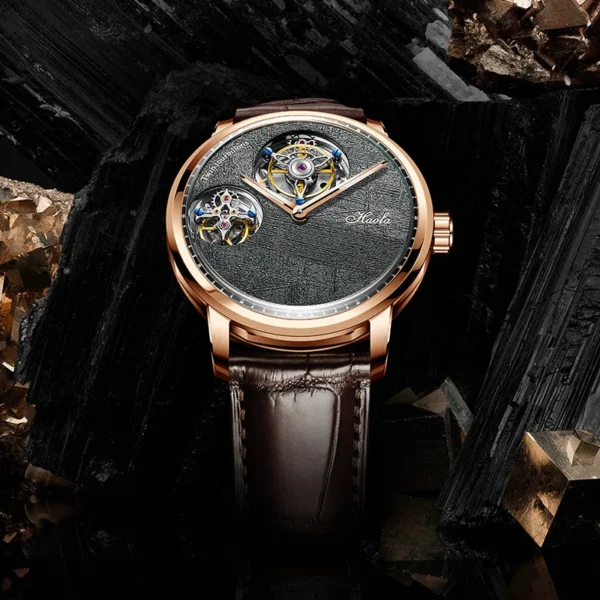 Haofa Double Tourbillon Flying Tourbillon Manual Mechanical Men's Watch Sapphire Wristwatches Skeleton Movement Watch 003