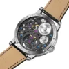 Haofa Manual Tourbillon Movement Watch for Men 12 O'clock Tourbillon Moonphase Skeleton Sapphire Mechanical Wristwatches 1939