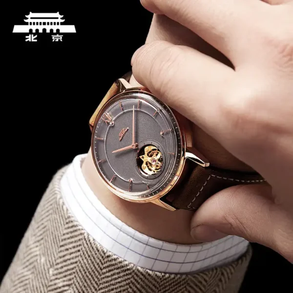 Beijing Bladelegant Tourbillon Watch Limited Edition 43mm mechanical automatic man watch men stainless steel leather fashion