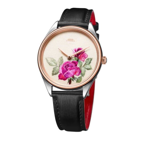 Beijing Suzhou Embroidery Rose Watch 38mm leather lady watch minimalist woman watch luxury elegant fashion women wristwatch