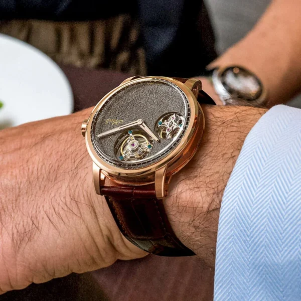 Haofa Double Tourbillon Flying Tourbillon Manual Mechanical Men's Watch Sapphire Wristwatches Skeleton Movement Watch 003