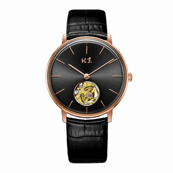 Beijing Watch 60th Anniversary Commemorative Edition 40mm Automatic mechanical watch leather classic simple casual watch man