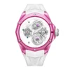 Haofa Crystal Transparent Mechanical Men's Watch Tourbillon Full Sapphire Case Manual Wristwatch 2388