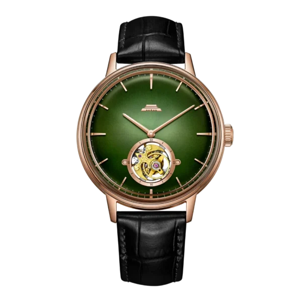 Beijing 60th Anniversary Special Color Edition 43mm tourbillon watch mechanical automatic leather man watch men stainless steel