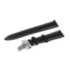18Mm Watch Band For Wristwatch Men Women Replacement Stylish Durable Premium Black White Line Strong Metal Clasp