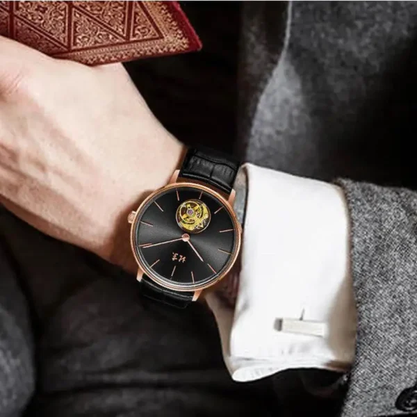 Beijing Watch 60th Anniversary Commemorative Edition 40mm Automatic mechanical watch leather classic simple casual watch man