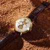 Beijing Flying Horse of Gansu Tourbillon Watch 43mm automatic mechanical watch business leather band fashion man men watch