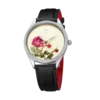 Beijing Suzhou Embroidery Rose Watch 38mm stainless steel leather watch lady luxury elegant minimalist watch fashion quartz