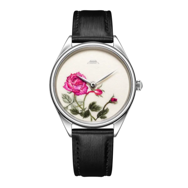 Beijing Suzhou Embroidery Rose Watch 38mm quartz watch woman lady luxury fashion elegant women classic casual watch simple