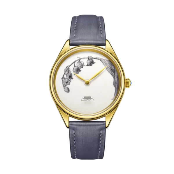 Beijing Suzhou Embroidery Lily of the Valley Watch 38mm lady watch luxury elegant woman leather watch quartz minimalist watch