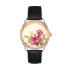 Beijing Suzhou Embroidery Rose Watch 38mm leather quartz wristwatch lady stainless steel elegant luxury woman watch fashion