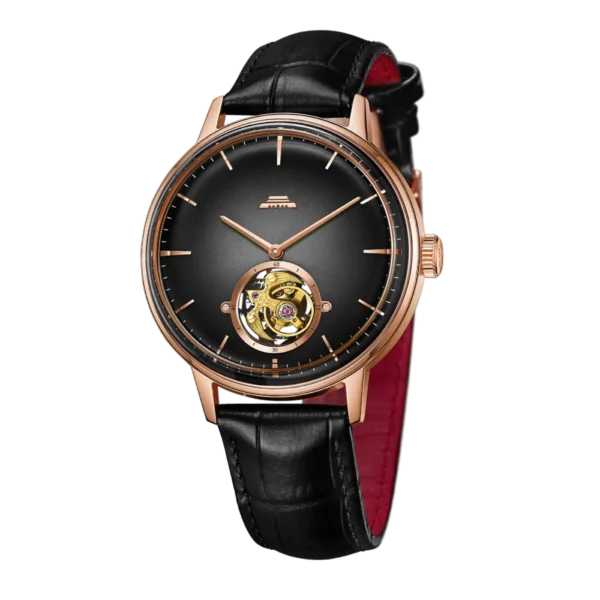 Beijing 60th Anniversary Special Color Edition 43mm tourbillon mechanical automatic watch leather skeleton man watch men fashion