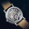 Haofa Skeleton GMT Tourbillon Movement Mens Watch Sapphire Mechancial Tourbillon Wristwatches Day And Night Watch 1601